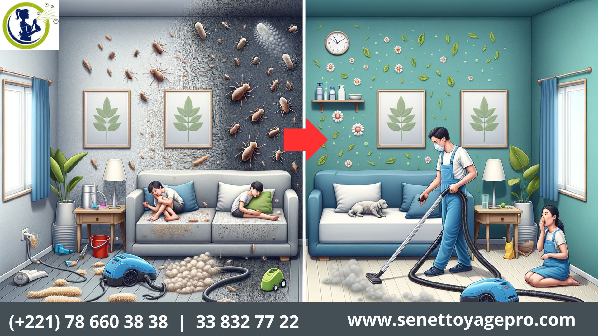 senettoyage pro - Acariens et allergies : comment un nettoyage pro améliore la qualité de l’air - Dakar - Senegal