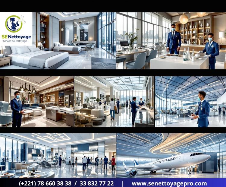 Boostez Votre Image avec un Nettoyage Professionnel Haut de Gamme - Hôtels, Restaurants, Banques, Aéroports & Grandes Surfaces – SeNettoyage Pro Vous Offre la Propreté Parfaite - Dakar - SENEGAL