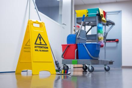 Nettoyage des surfaces commerciales